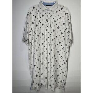 Greyson‎ All Over Golf Print Polo Shirt Men's Size XXL